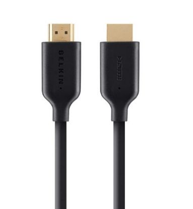 Picture of Belkin High Speed HDMI Cable With Ethernet 4K/Ultra HD Compatible (1M) - Black (F3Y021bt1M), 3D Compatible, 4K Cinema resolution, 2 Years Warranty