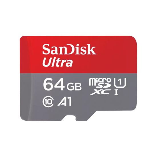 Picture of SanDisk Ultra 64GB microSD SDHC SDXC UHS-I Memory Card 140MB/s Class 10 Speed No adapter