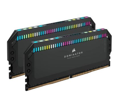 Picture of Corsair DOMINATOR® Platinum RGB 64GB (4x16GB) DDR5 UDIMM 6600Mhz C32 1.1V Black Desktop PC Gaming Memory