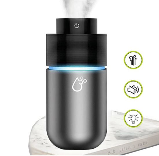Picture of Sansai HUD-305E Portable Humidifier 200ml 7 colours LED light reduce dust unpleasant smell moisturize air 6H spray time quiet easy clean USB power