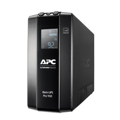 Picture of APC Back-UPS Pro 900VA/540W Line Interactive UPS, Tower, 230V/10A Input, 6x IEC C13 Outlets, Lead Acid Battery, LCD, AVR