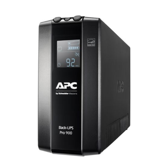 Picture of APC Back-UPS Pro 900VA/540W Line Interactive UPS, Tower, 230V/10A Input, 6x IEC C13 Outlets, Lead Acid Battery, LCD, AVR