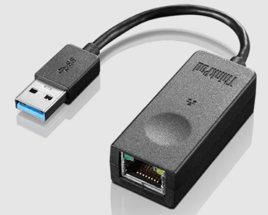 Picture of LENOVO ThinkPad USB3.0 to Ethernet Adapter - Connect your Notebook and Desktop to Ethernet Connections