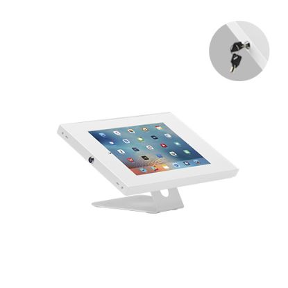 Picture of Brateck Anti-Theft Wall-Mounted/Countertop Tablet Holder  Fit most 9.7' to 11' tablets( iPad, iPad Air, iPad Pro, - White 343x206x186mm