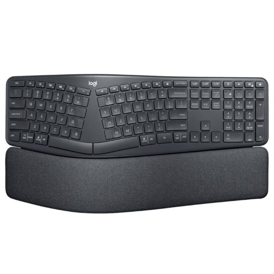 Picture of Logitech K860 ERGO Split Wireless Keyboard - Curved Ergonomic Split Keyboard, Bluetooth/2.4GHz USB