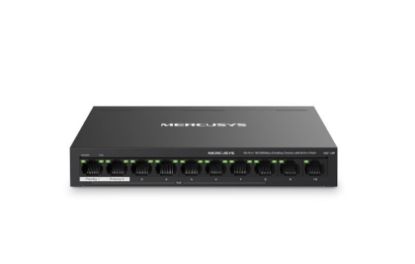 Picture of Mercusys MS110P 10-Port 10/100Mbps Desktop Switch with 8-Port PoE+, Up to 250 m