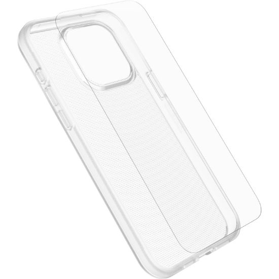 Picture of OtterBox React Case with Screen Protector Apple iPhone 15 Plus (6.7') Clear -(78-81236),DROP+ Military Standard Case ,2X Anti-Scratch,7 Years Warranty