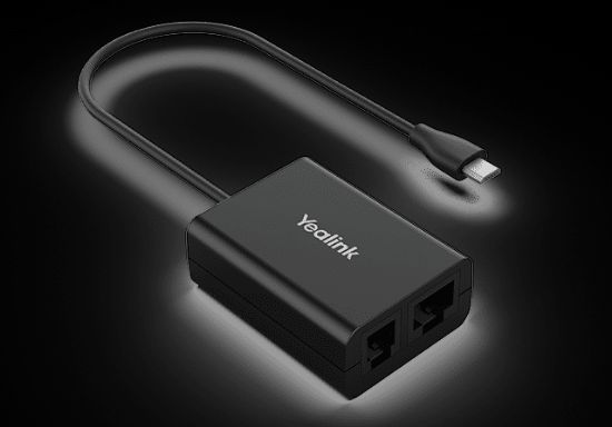 Picture of Yealink EHS60 WH6X DECT, Wireless Headset Adapter for WH6x Yealink headsets, USB, Plug And Play