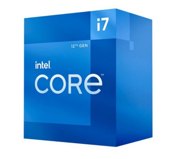 Picture of Intel i7 12700 CPU 3.6GHz (4.9GHz Turbo) 12th Gen LGA1700 12-Cores 20-Threads 25MB 65W UHD Graphic 770 Unlocked Retail Box Alder Lake with fan