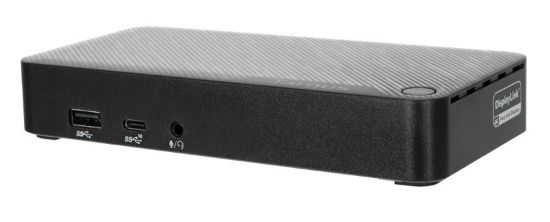 Picture of Targus Universal USB-C Dual Video 4K Docking Station with 65W Power Delivery Support 1x5K or 2x4K UHD@60Hz 2xDP USB-C 3xUSB-A GLAN Audio Combo