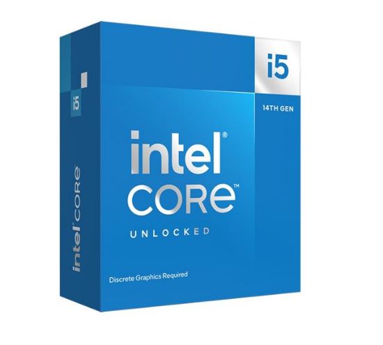 Picture of Intel i5 14600KF CPU 4.0GHz (5.3GHz Turbo) 14th Gen LGA1700 14-Cores 20-Threads 24MB 125W Graphic Card Required Unlocked Retail Raptor Lake no Fan