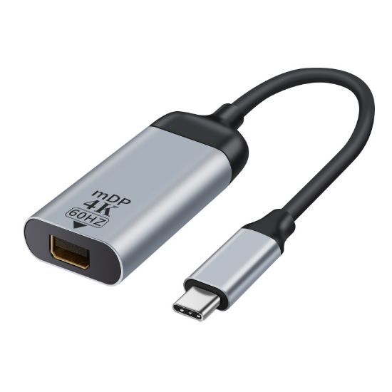 Picture of Astrotek USB-C to Mini DP DisplayPort Male to Female Adapter 15cm cable support 4K@60Hz for iPad Pro Macbook Air Samsung Galaxy MS Surface Dell XPS