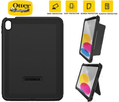 Picture of OtterBox Defender Apple iPad (11.0') 11th Gen (A16)/iPad 10th Gen (10.9') Case Black-No Retail Packaging - DROP+ 2X Military Standard,7 Years Warranty