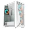 Picture of Gigabyte C301 RGB Tempered Glass E-ATX White Mid Tower Gaming Chassis  2x3.5' 2x2.5' 2xUSB3.0 Detachable Dust Filter Liquid Cooling PSU Standard ATX