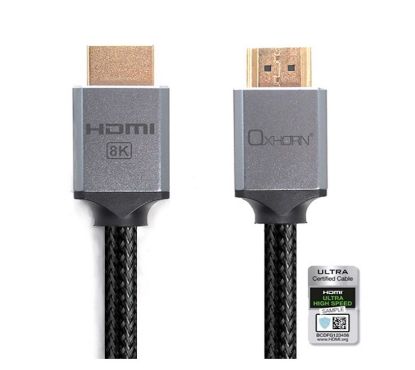 Picture of Oxhorn 5m HDMI2.1a Certified Male to Male 8K @60Hz 3D Ultra luminum Header Cable