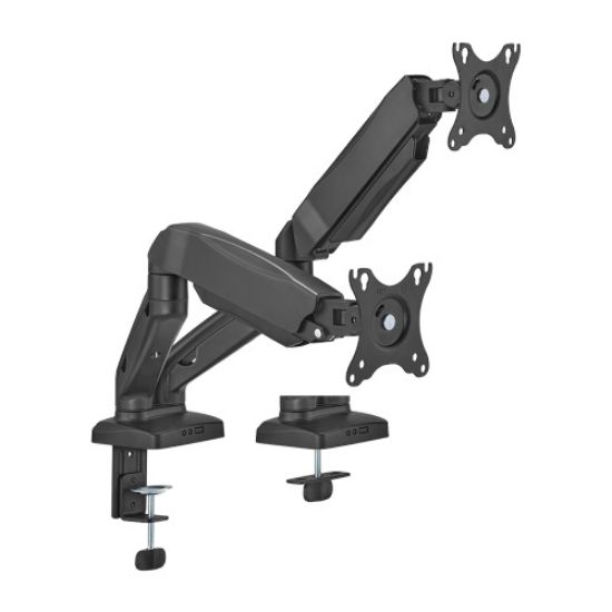 Picture of Brateck Economy Dual-Screen Spring-Assited Monitor Arm Fit Most 17'-32' Monitor Up to 9 kg VESA 75x75/100x100 (LS)