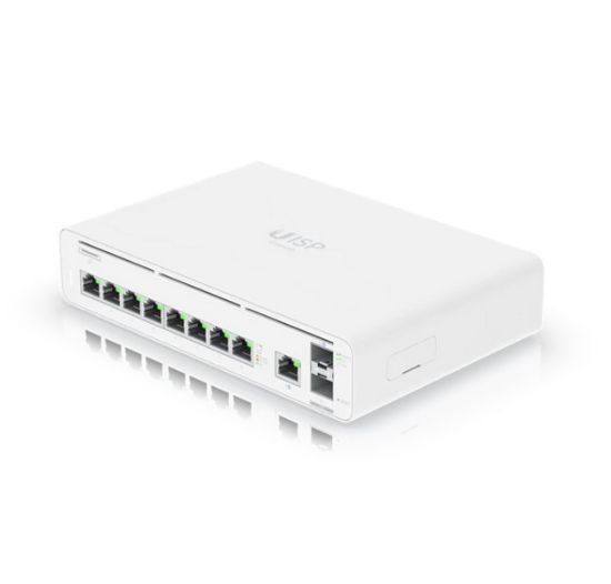 Picture of Ubiquiti UISP Host Console,Integrated Switch & Multi-gigabit Ethernet Gateway, (9) GbE RJ45 ports, (2) 10G SFP+ ports, Up 8,500 Mbps,