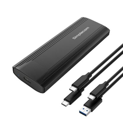 Picture of Simplecom SE504v2 NVMe / SATA Dual Protocol M.2 SSD USB-C Enclosure Tool-Free USB 3.2 Gen 2 10Gbps
