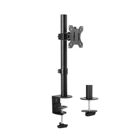 Picture of Brateck Single Screen Economical Articulating Steel Monitor Arm Fit Most 13'-32' LCD monitors, Up to 8kg per screen VESA 75x75/100x100