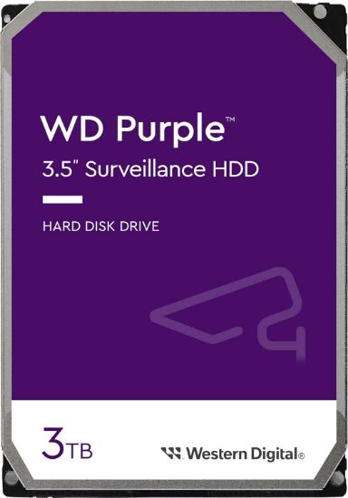 Picture of Western Digital WD Purple 3TB 3.5' SATA Surveillance HDD 256MB Cache 3-Year Limited Warranty