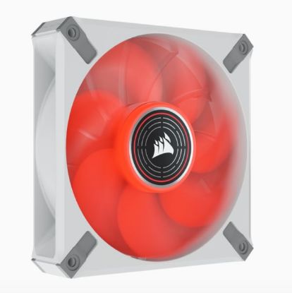 Picture of Corsair ML ELITE Series, ML120 LED ELITE WHITE, 120mm Magnetic Levitation Red LED Fan with AirGuide, Single Pack(LS)