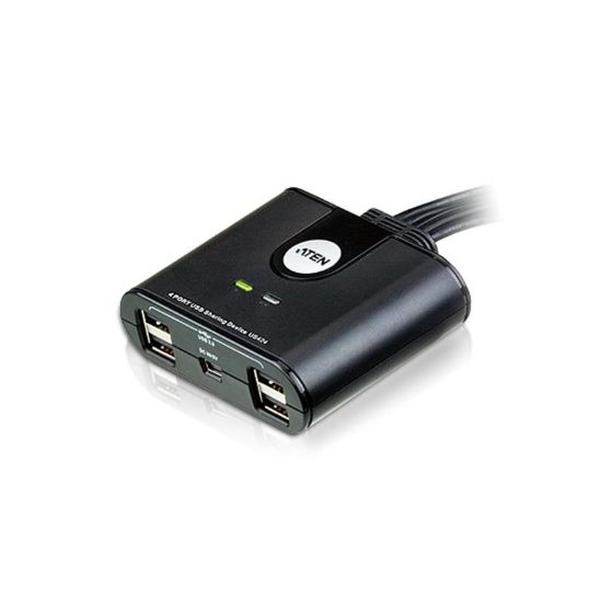 Picture of Aten Peripheral Switch 4x4 USB 2.0, 4x PC, 4x USB 2.0 Ports, Remote Port Selector, Plug and Play, Hot Pluggable