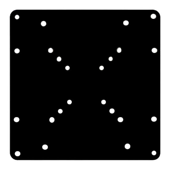 Picture of Brateck LCD 200X200 VESA Extension Plate Fit most 23'- 42' LED, LCD, Plasma flat panel TVs , Weight Capacity Up to 30kg