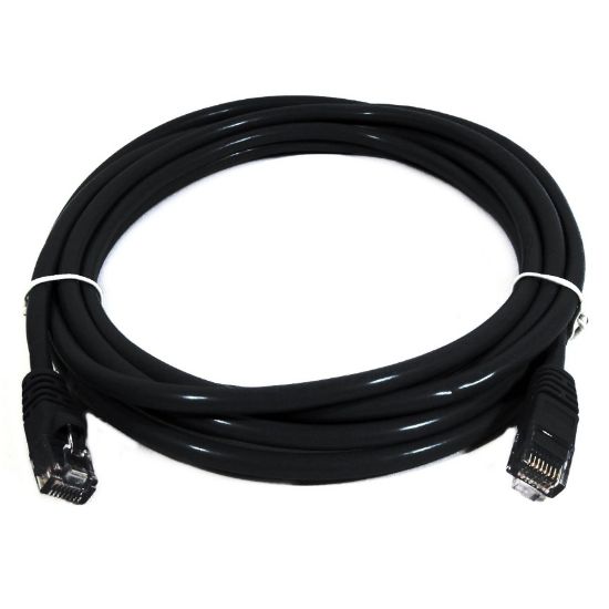 Picture of 8Ware CAT6A Cable 0.5m (50cm) - Black Color RJ45 Ethernet Network LAN UTP Patch Cord Snagless