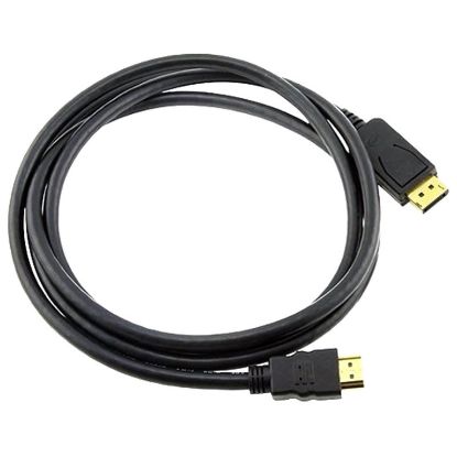 Picture of 8ware DisplayPort DP to HDMI Cable 2m - 20 pins Male to 19 pins Male Gold plated RoHS