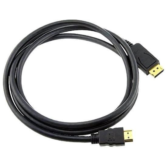 Picture of 8ware DisplayPort DP to HDMI Cable 2m - 20 pins Male to 19 pins Male Gold plated RoHS