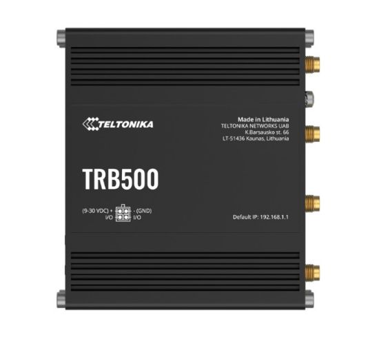 Picture of Teltonika TRB500 Industrial 5G Gateway, Ultra-high Cellular Speeds of up to 1 Gbps, Backward Compatible with 4G (LTE CAT 20) Network, PSU included
