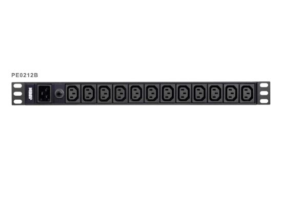 Picture of Aten 12-Port 15A Power Distriubiton Unit - Basic PDU, 1U Rackmount Design 12x C13, Overload protection