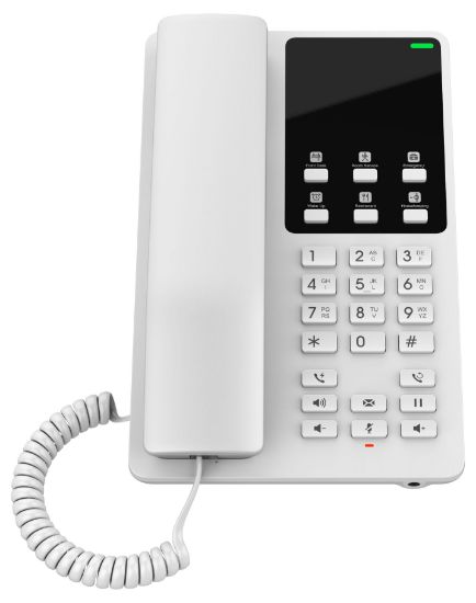 Picture of Grandstream GHP620W Hotel Phone, 2 Line IP Phone, 2 SIP Accounts, HD Audio, Built In Wi-Fi, White Colour, 1Yr Wty
