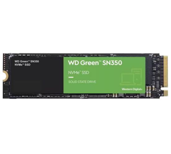 Picture of Western Digital WD Green SN350 2TB M.2 NVMe SSD 3200MB/s 3000MB/s R/W 340K/380K IOPS1M hrs MTTF 3yrs wty
