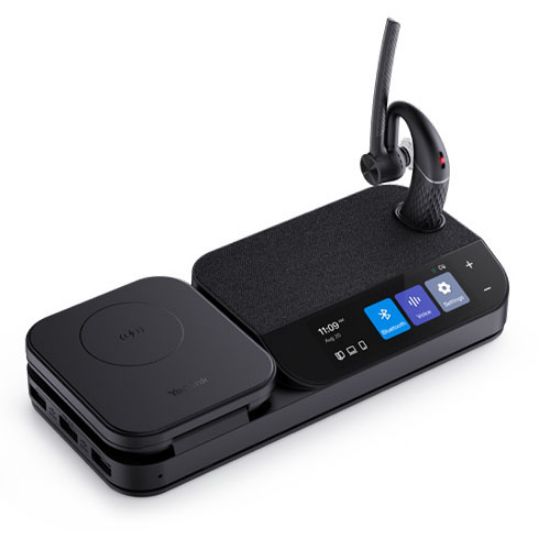 Picture of Yealink BH71 Workstation Bluetooth Wireless Mono Headset, Mobile/PC/Deskphone,Office Worker,4-Mic Noise Cancellation 10H Talk Time