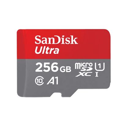 Picture of SanDisk Ultra 256GB microSD SDHC SDXC, 256 GB, 150 MB/S, 2 Years Warranty
