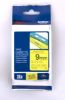 Picture of Brother TZE-621 tape 9mm x 8m: black on yellow laminated