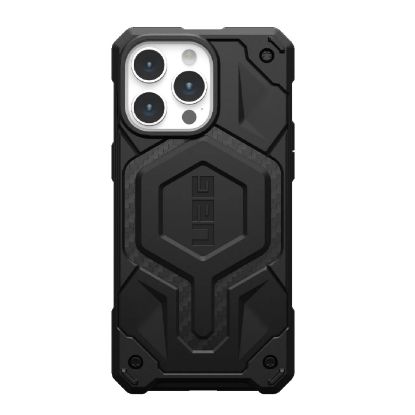 Picture of UAG Monarch Pro MagSafe Apple iPhone 15 Pro Max (6.7') Rugged Case - Carbon Fiber (114222114242), 25ft. Drop Protection (7.6M), 10 Years Warranty