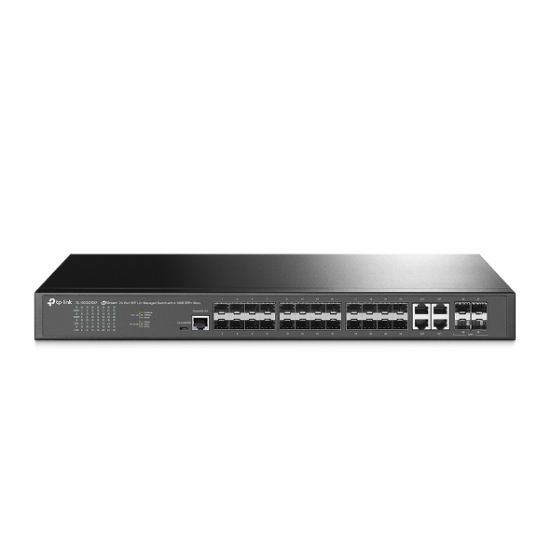 Picture of TP-Link SG3428XF Omada 24-Port SFP L2+ Managed Switch with 4 10GE SFP+ Slots, Integration with Omada SDN Controller
