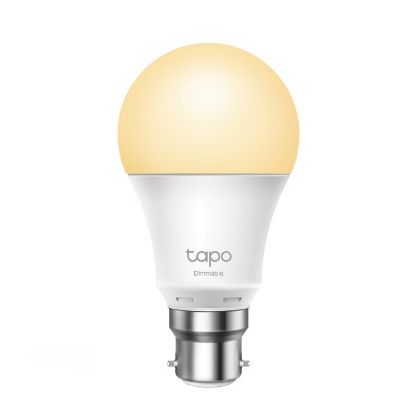 Picture of TP-Link Tapo L510B Smart Light Bulb Bayonet Fitting Dimmable, No Hub Required, Voice Control, Schedule & Timer 2700K 8.7W 2.4 GHz 802.11b/g/n