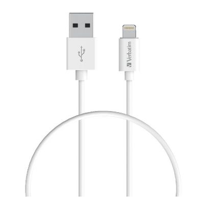 Picture of Verbatim Charge & Sync Lightning Cable 1m - White--Lightning to USB A (>66580) (LS)