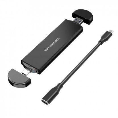 Picture of Simplecom SE522 NVMe / SATA M.2 SSD to USB 3.2 Gen 2 Dual USB Connector Enclosure
