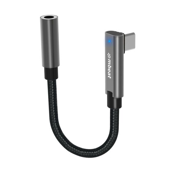 Picture of (LS)mbeat Elite USB-C to 3.5mm Audio Adapter - Add Headphone Audio Jack to USB-C Computers, Laptops, Notebooks, Tablets, Smartphones -  Space Grey