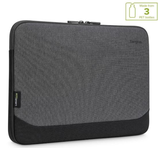 Picture of Targus 13-14' Cypress EcoSmart Sleeve Bag  for Laptop Notebook Tablet - Fits 13' 13.3' 14', Made with 3 Recycled Water Bottles - Grey