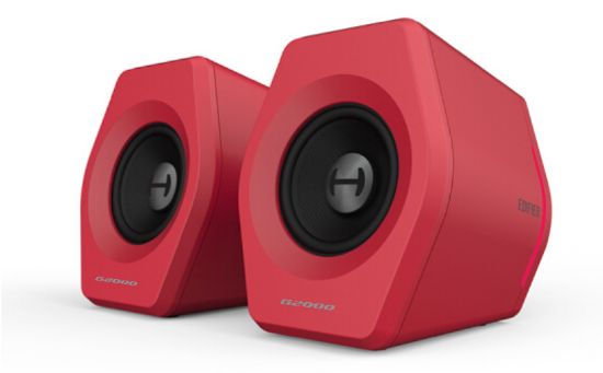 Picture of Edifier G2000 Gaming 2.0 Speakers System - Bluetooth V4.2/ USB Sound Card/ AUX Input/RGB 12 Light Effects/ 16W RMS Power Red