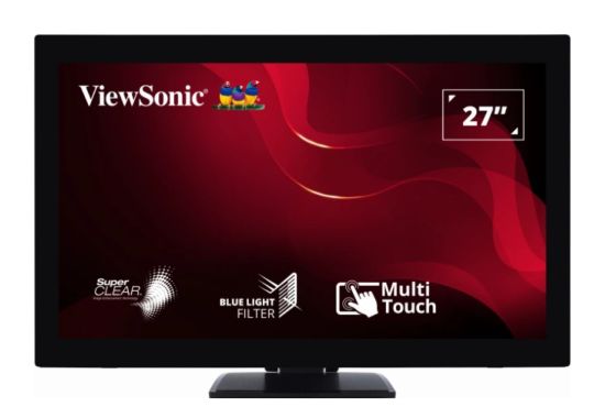Picture of ViewSonic 27' TD2760 10-point Touch Screen, RS232 Serial Port, Advance Ergonomic Tilt or flat. Supports Winodws, Chrom, Linux, Android, Monitor,