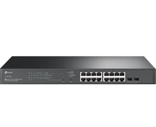 Picture of TP-Link SG2218P JetStream 18-Port Gigabit Smart Switch, 16-Port PoE+, Omada SDN, 2x GBit SFP Slots, 150W PoE Budget