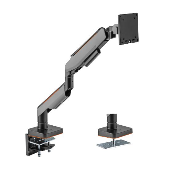 Picture of Brateck Single Heavy-Duty Gaming Monitor Arm Fit Most 17'-49' Monitor Up to 20KG, Fit Curved Monitor,  VESA 75x75,100x100 (LS)