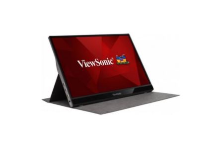Picture of ViewSonic 16' VG1655 2x Type-C, IPS FHD, 3.5mm Audio, mHDMI x 1, Busines, Durable Laptop Desktop Extension, 2x speaker 1KG Ultra Portable Monitor. Mac