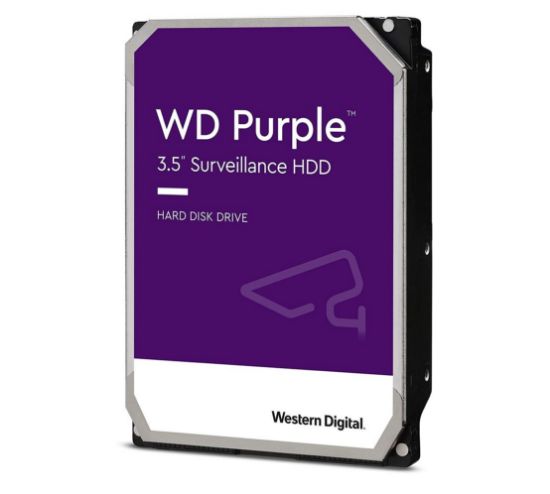Picture of Western Digital WD Purple Pro 22TB 3.5' Surveillance HDD 7200RPM 512MB SATA3 265MB/s 550TBW 24x7 64 Cameras AV NVR DVR 2.5mil MTBF 5yrs